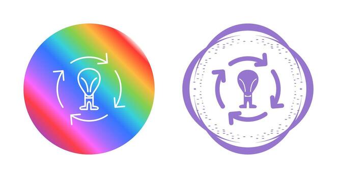 icono de vector de proceso creativo