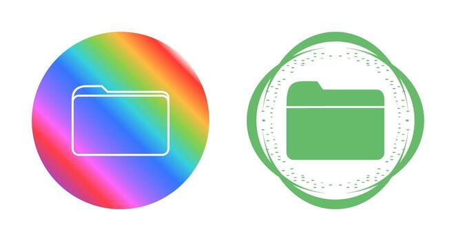 icono de vector de carpeta