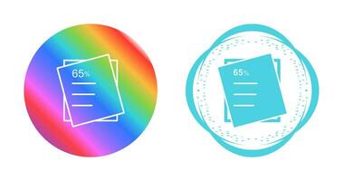 Graded Paper Vector Icon