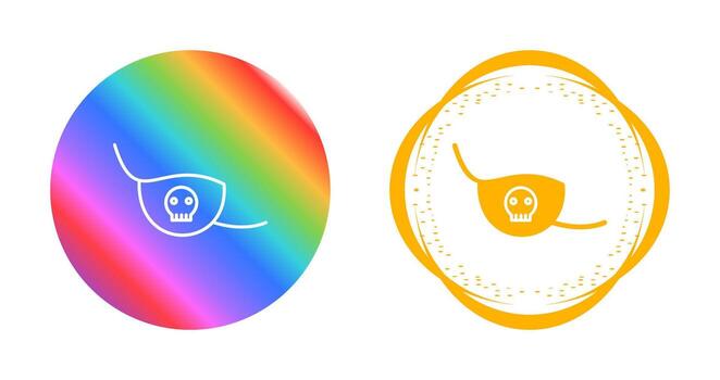 icono de vector de parche en el ojo