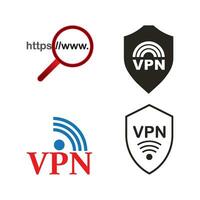 VPN or Virtual Private Network icon vector