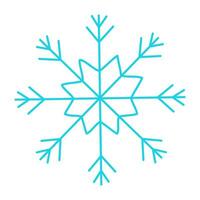 snowflake christmas winter cold pattern icon element vector