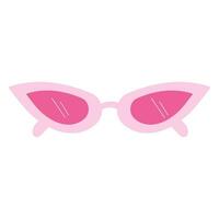 barbiecore lentes accesorio rosado muñeca niña jugar vector