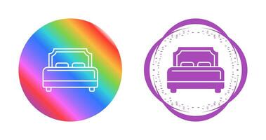 Hotel Bed Vector Icon