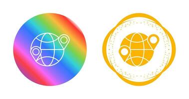 Globe Location Vector Icon