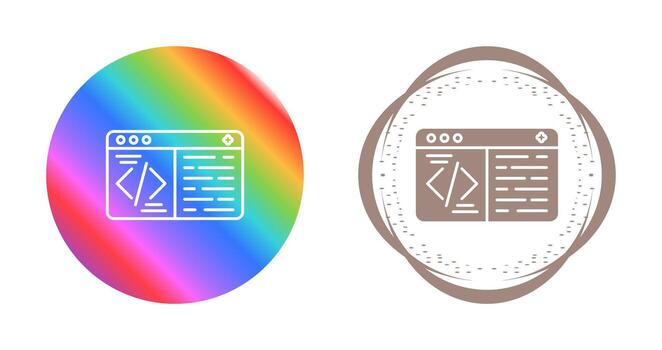 icono de vector de codificación