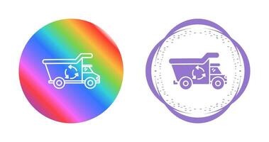 Recycling Truck Vector Icon