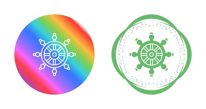 icono de vector de timón