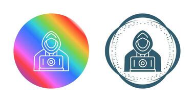 icono de vector de hacker