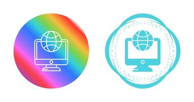 Lcd Globe Vector Icon