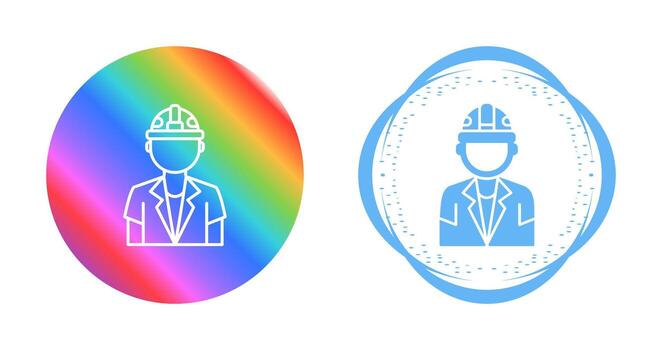 icono de vector de trabajador