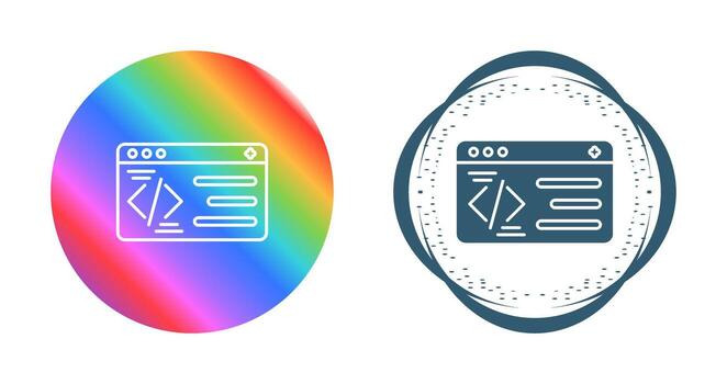 icono de vector de programación