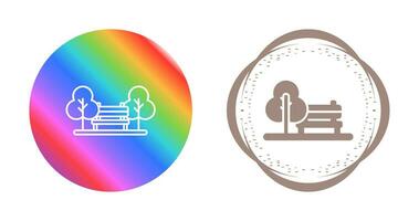 icono de vector de parque