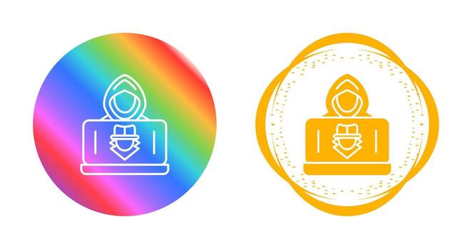 icono de vector de hacker
