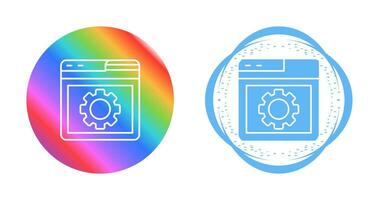 Browser Setting Vector Icon