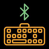 Bluetooth Keyboard Vector Icon