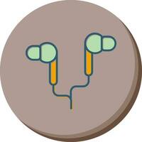 icono de vector de auricular