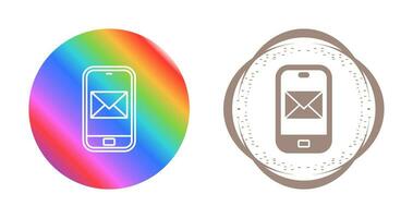 Smartphone mail Vector Icon