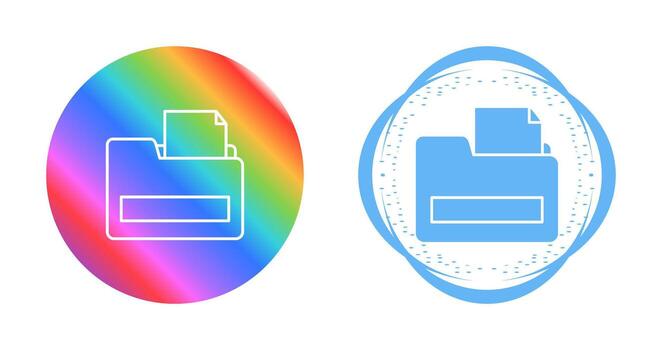 icono de vector de carpeta