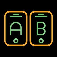 A B Testing Vector Icon