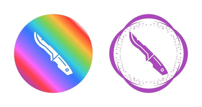 icono de vector de daga