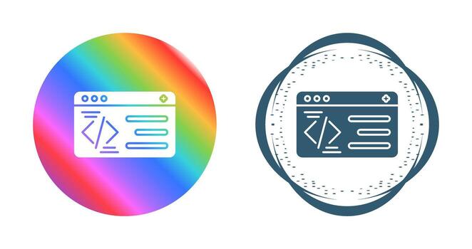 icono de vector de programación