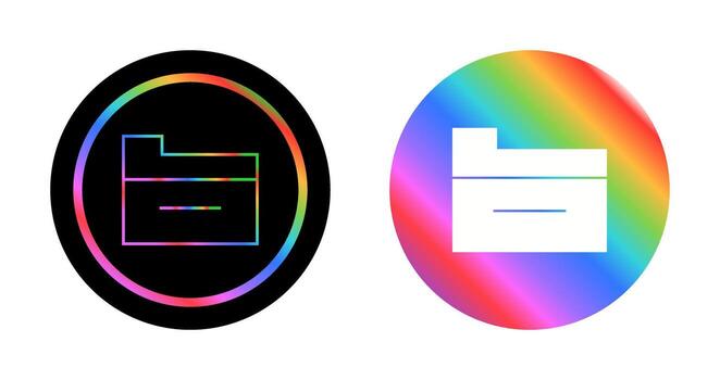 icono de vector de carpeta