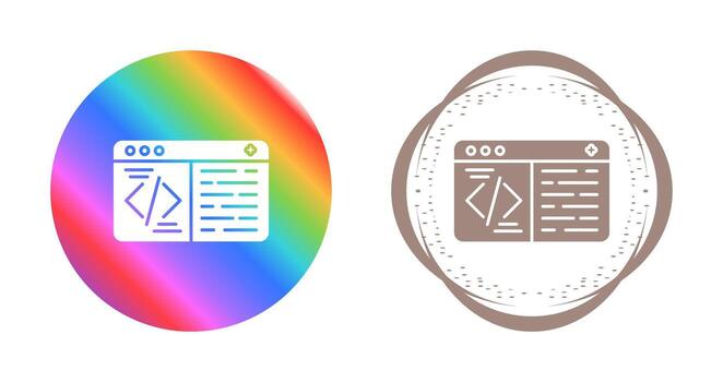 icono de vector de codificación