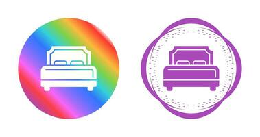 Hotel Bed Vector Icon