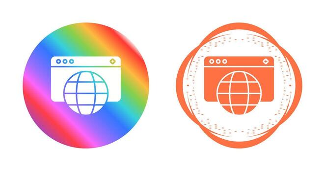 icono de vector de navegador