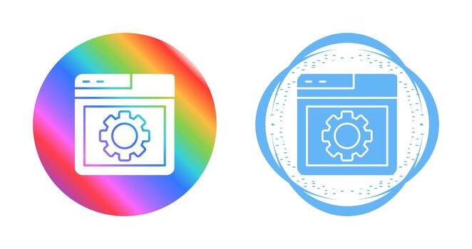 Browser Setting Vector Icon