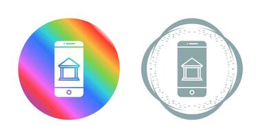 Mobile Banking Vector Icon