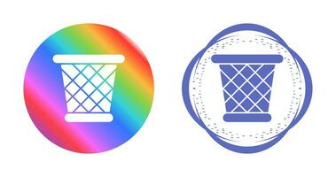 Paper Bin Vector Icon