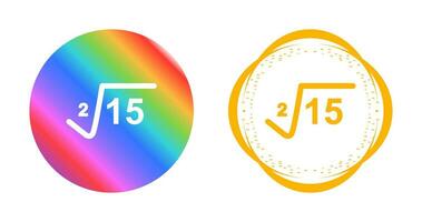 Square Root Vector Icon