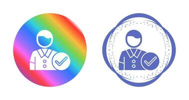 Man Accept Vector Icon