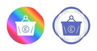 Pound Basket Vector Icon