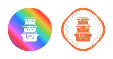 Plastic Food Container Vector Icon