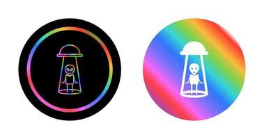 Alien Abduction Vector Icon