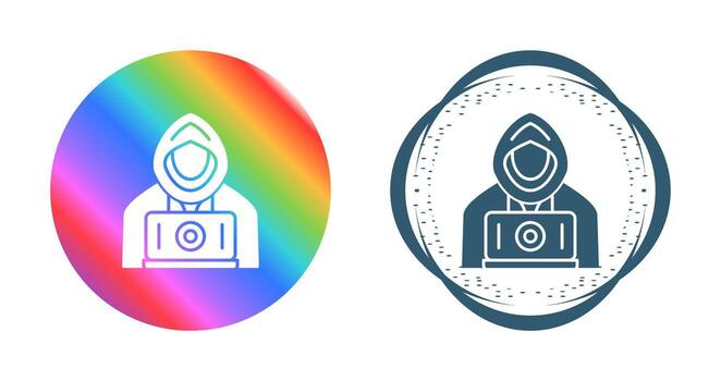 icono de vector de hacker