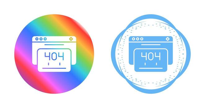 404 Error Vector Icon