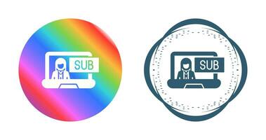 Subscriber Model Vector Icon