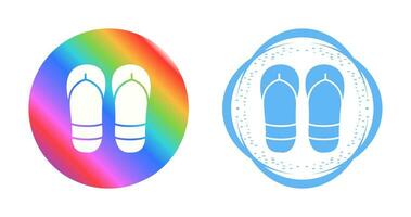 icono de vector de chanclas