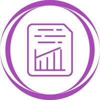 Document Insert Graph Vector Icon