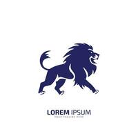 lion logo, lion icon company logo design, strength and power symbol vector