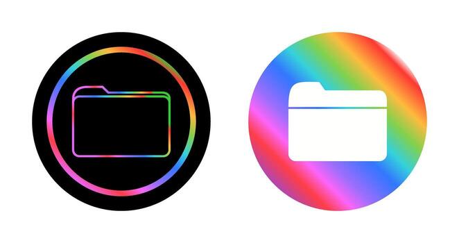 icono de vector de carpeta