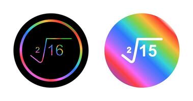 Square Root Vector Icon