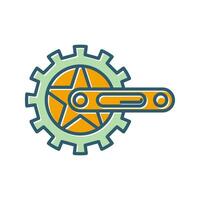 Crankset Vector Icon