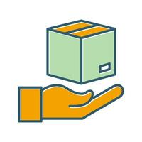 Hand Over Package Vector Icon