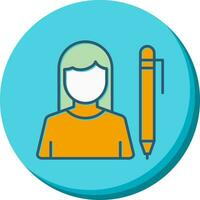 Writer Vector Icon