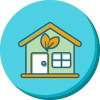 Eco House Vector Icon